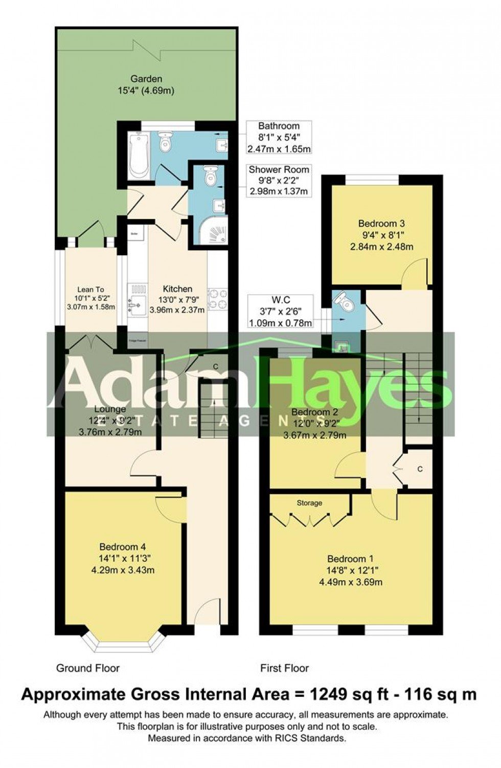 Floorplan for Queens Road, Bounds Green, N11