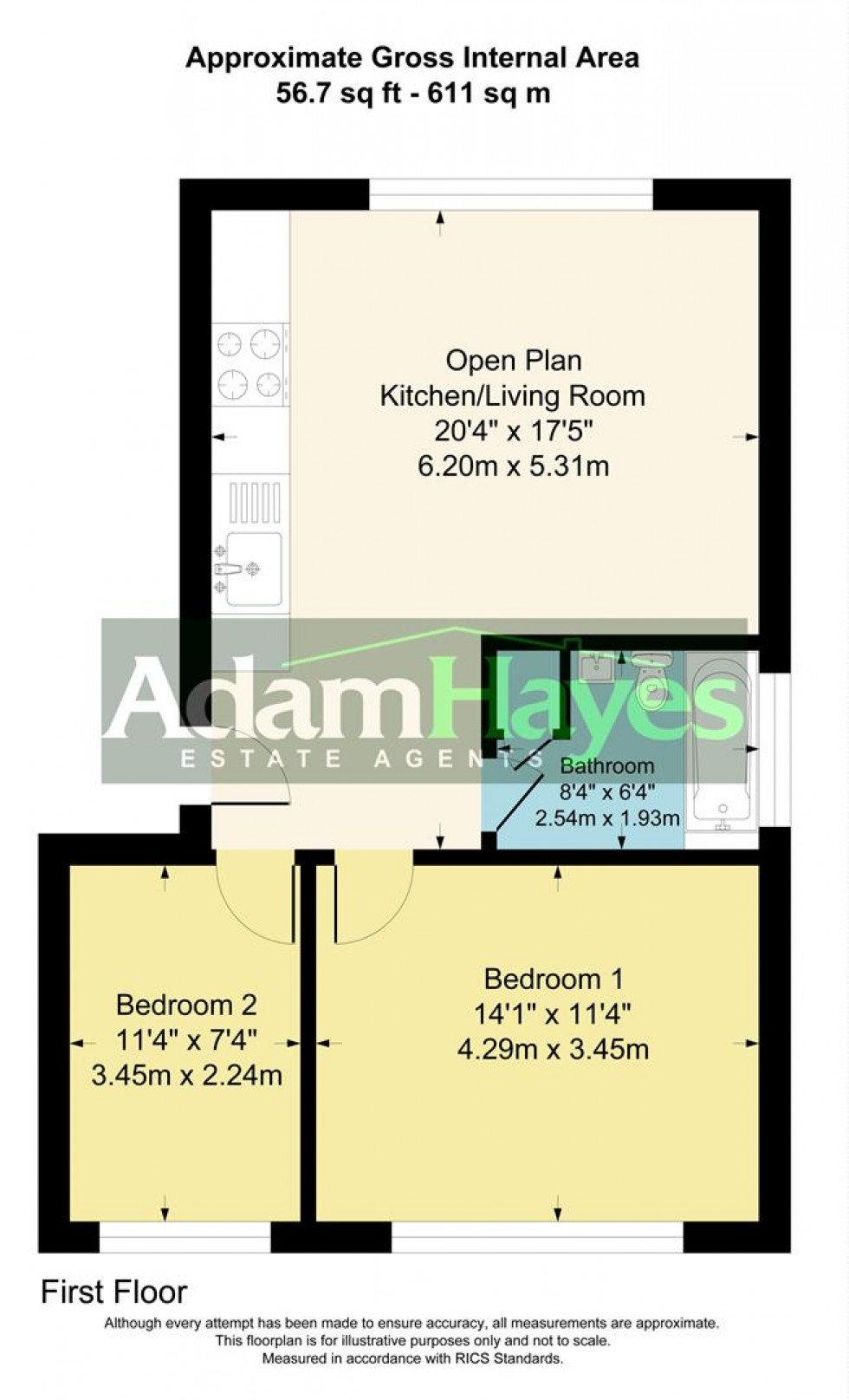 Floorplan for Hutton Grove, North Finchley, N12